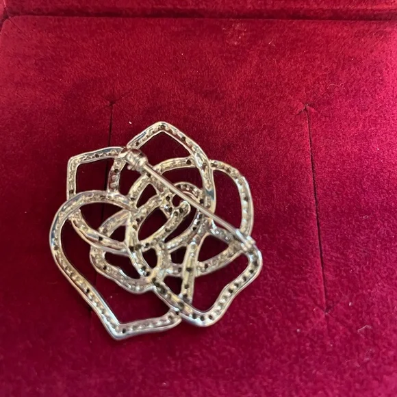 Affinity Diamond and Sterling Silver Pin Brooch 1/4 tw Diamonds from QVC - Picture 3 of 6